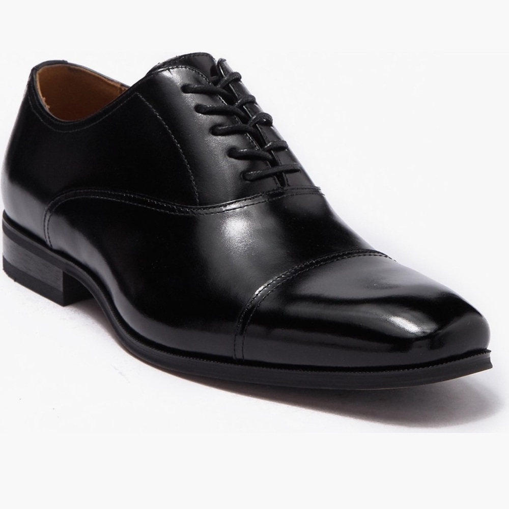 Men's Black Leather Dress Shoes